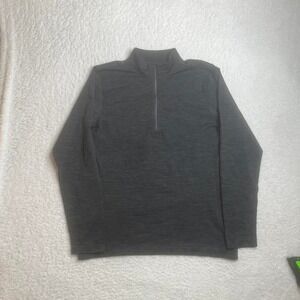 Lululemon men's metal tech grey quarter zip pullover performance gym M